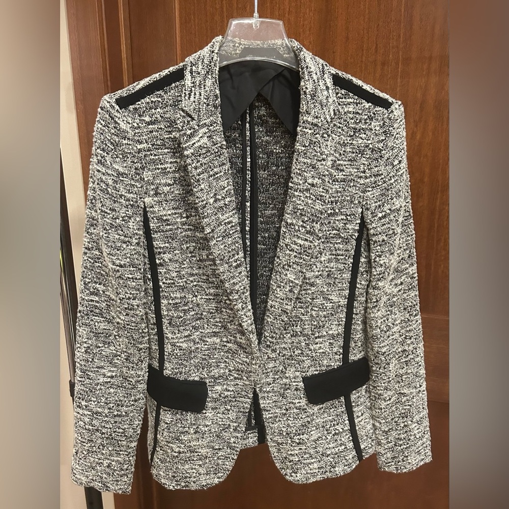 Rag & Bone Monochrome Knit Textured Jacket  Size 6.